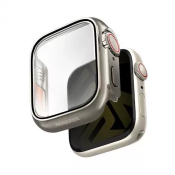 Skinarma Gado Pro Custodia per Apple Watch 44 mm, titanio