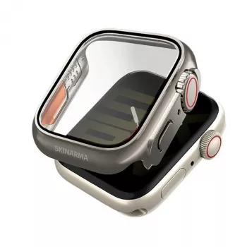 Skinarma Gado Pro Custodia per Apple Watch 44 mm, titanio