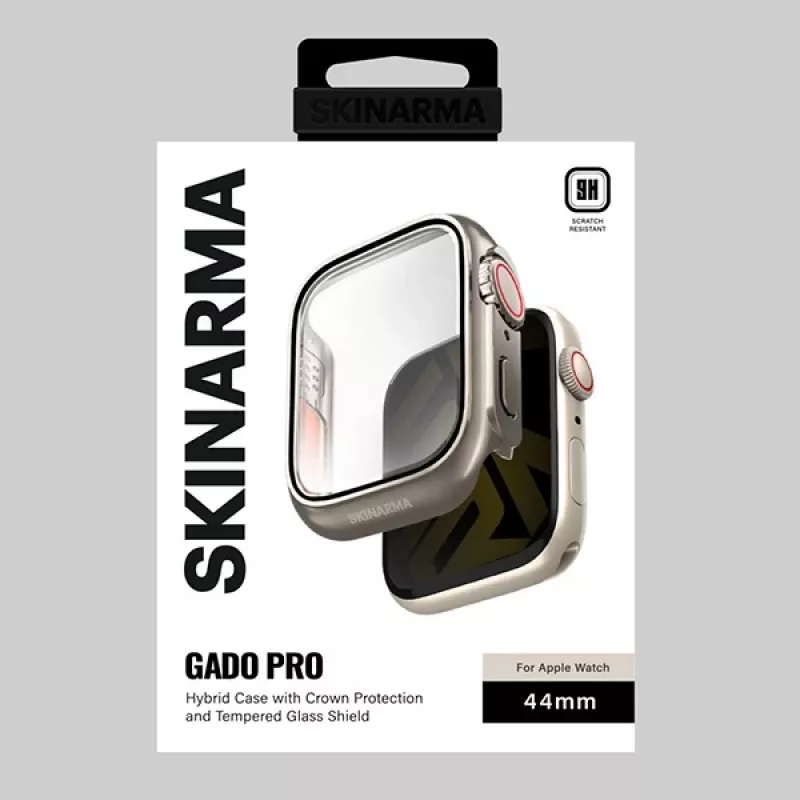 Skinarma Gado Pro custodia per Apple Watch 44 mm, titanio