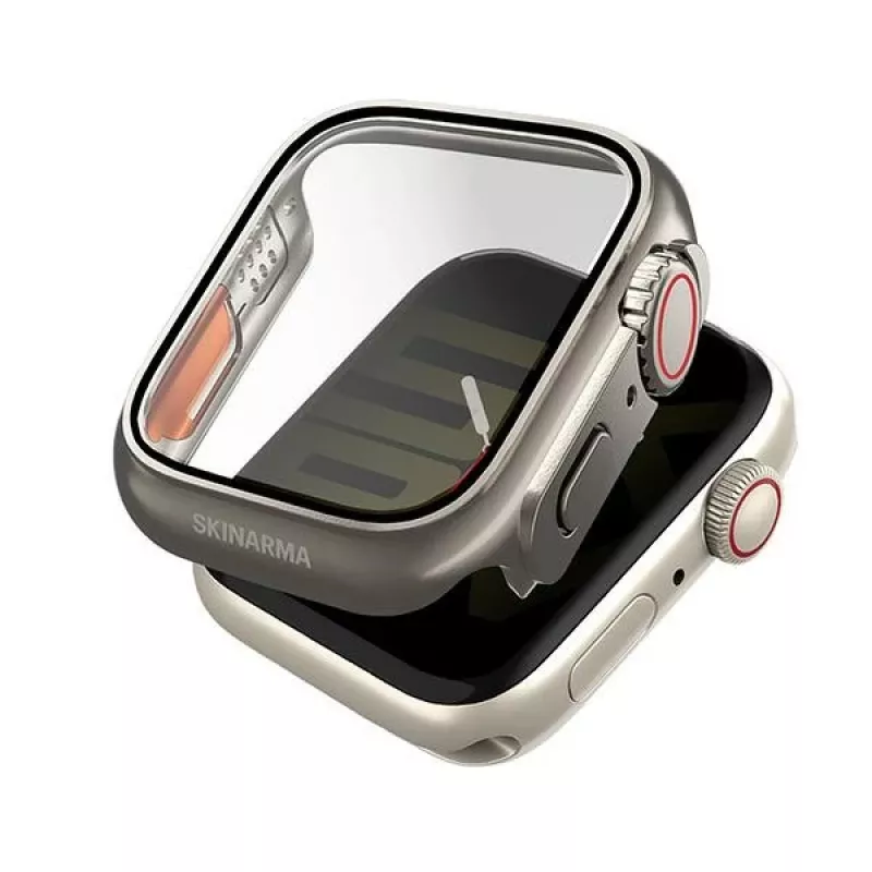 Skinarma Gado Pro Custodia per Apple Watch 41mm - titanio