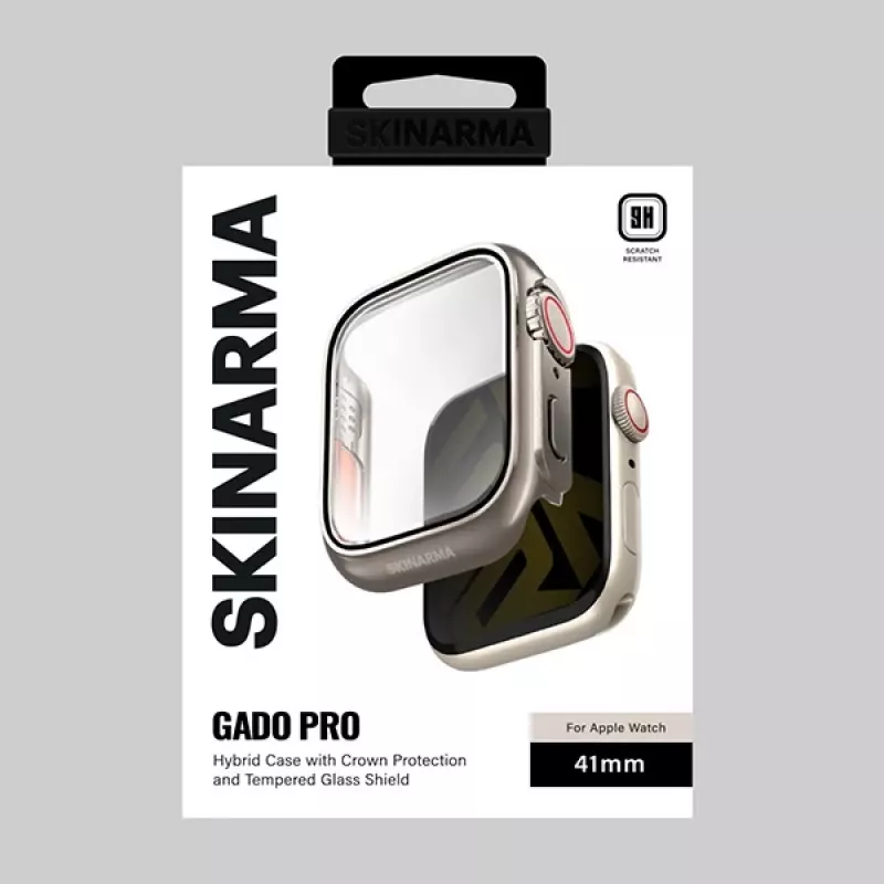Skinarma Gado Pro Custodia per Apple Watch 41mm - titanio