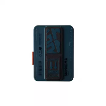 Skinarma Mirage Spunk Portafoglio con grip magnetico e supporto blu