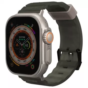 Skinarma Shokku Cinturino per Apple Watch 49/45/44mm verde oliva scuro
