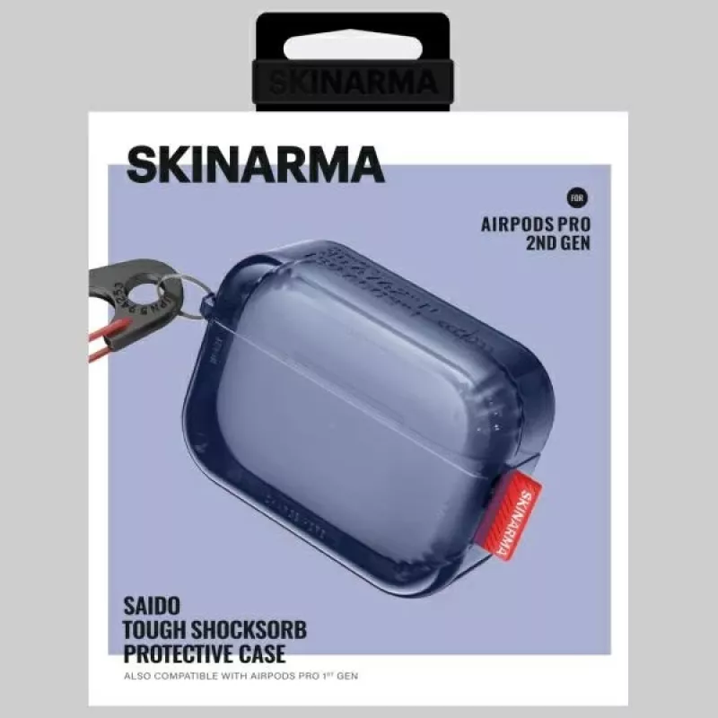 SKINARMA Saido Custodia protettiva per AirPods Pro 2ª generazione - blu scuro