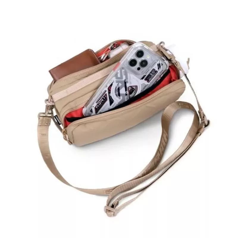 SKINARMA Juno Borsa a tracolla per telefono Khaki - Organizer in nylon premium