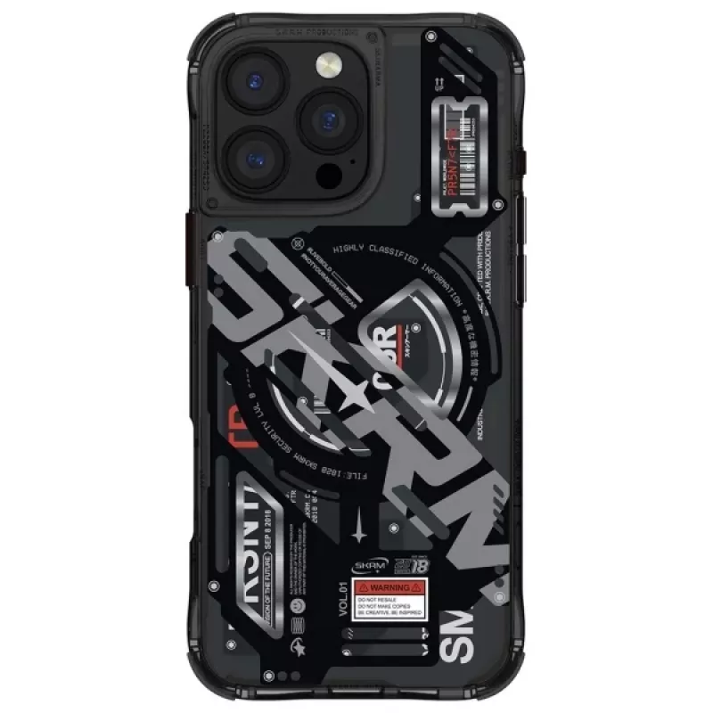 Skinarma Ekho Case per iPhone 16 Pro 6,3 inch ricarica magnetica nero
