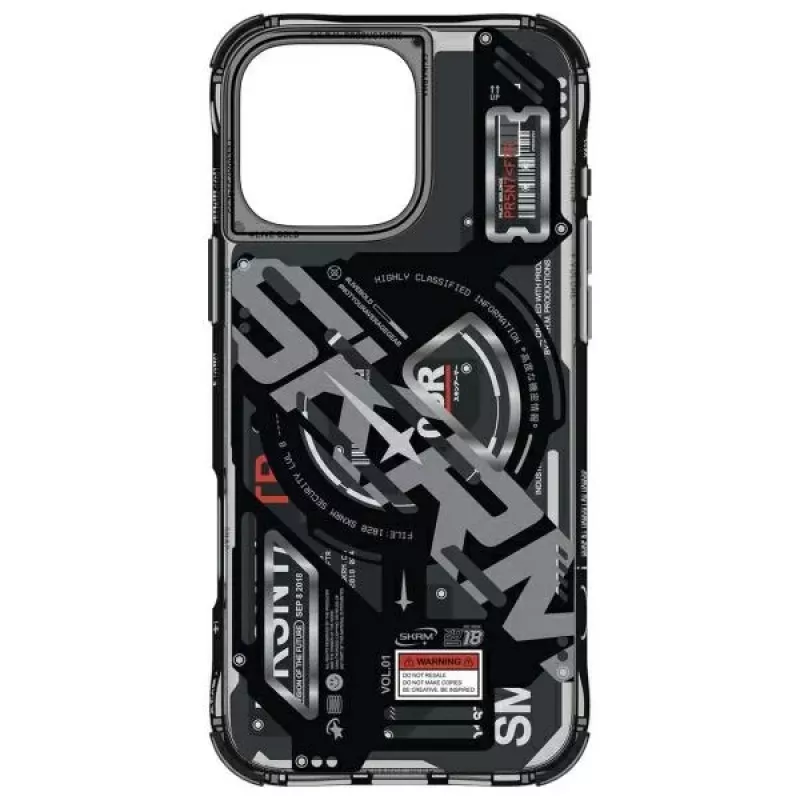 Skinarma Ekho Case per iPhone 16 Pro 6,3 inch ricarica magnetica nero