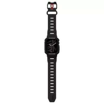 SKINARMA Mecha 2-in-1 cinturino e case per Apple Watch 45/44mm nero