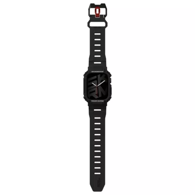 SKINARMA Mecha 2-in-1 cinturino e case per Apple Watch 45/44mm nero