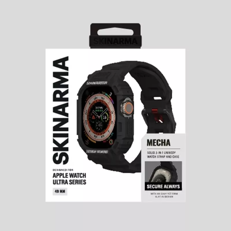 Skinarma Mecha Custodia e cinturino 2in1 per Apple Watch Ultra 49mm - Nero