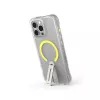Skinarma Helix Custodia con supporto girevole 360 a ricarica magnetica per iPhone 16 Pro, Trasparente
