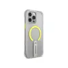 SKINARMA Helix Case per iPhone 16 Pro Max, ricarica magnetica, supporto rotante 360°, trasparente