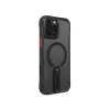 SKINARMA Helix Case con ricarica magnetica e supporto rotante 360° per iPhone 16 Pro Max, nero