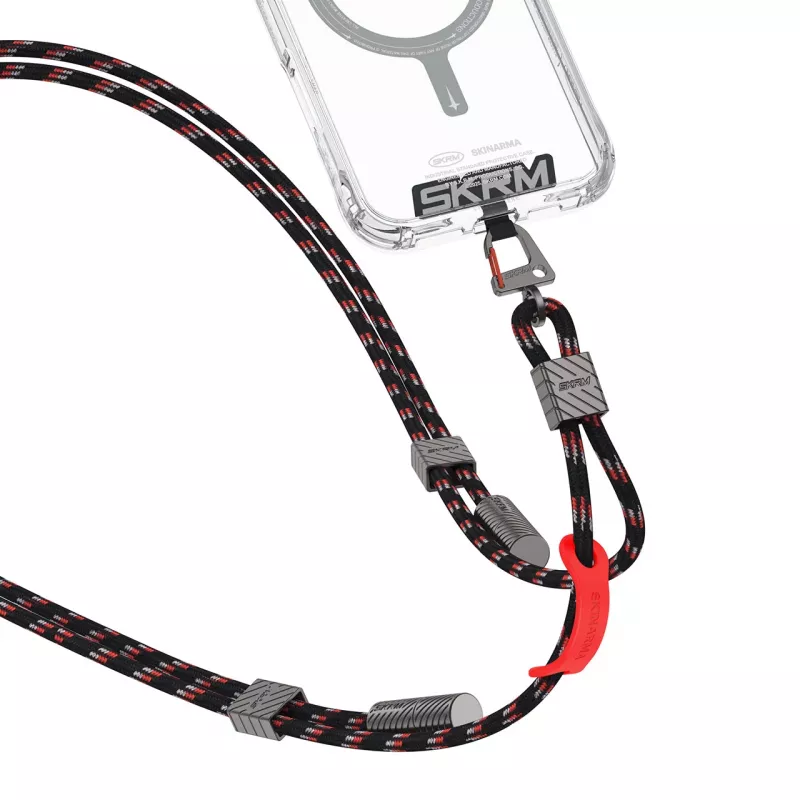 Skinarma Dyno Ve Cavo lanyard 2-in-1 USB-C a USB-C, 80 cm, nero