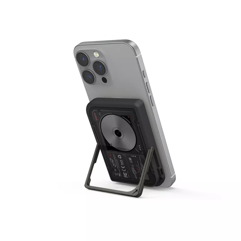 Skinarma Nexus Nova Power Bank magnetica con kick-stand 5000mAh 20W PD USB-C MagSafe nero