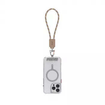 Skinarma Dyno Ve cavo da polso 2-in-1 USB-C a USB-C, 25 cm, beige