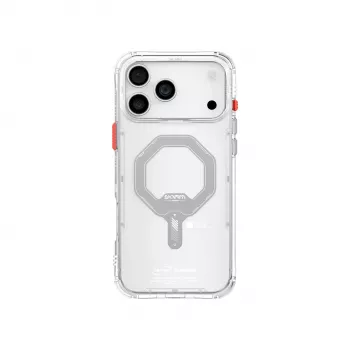 SKINARMA Saido Cover con ricarica magnetica per Apple iPhone 17 Pro, trasparente