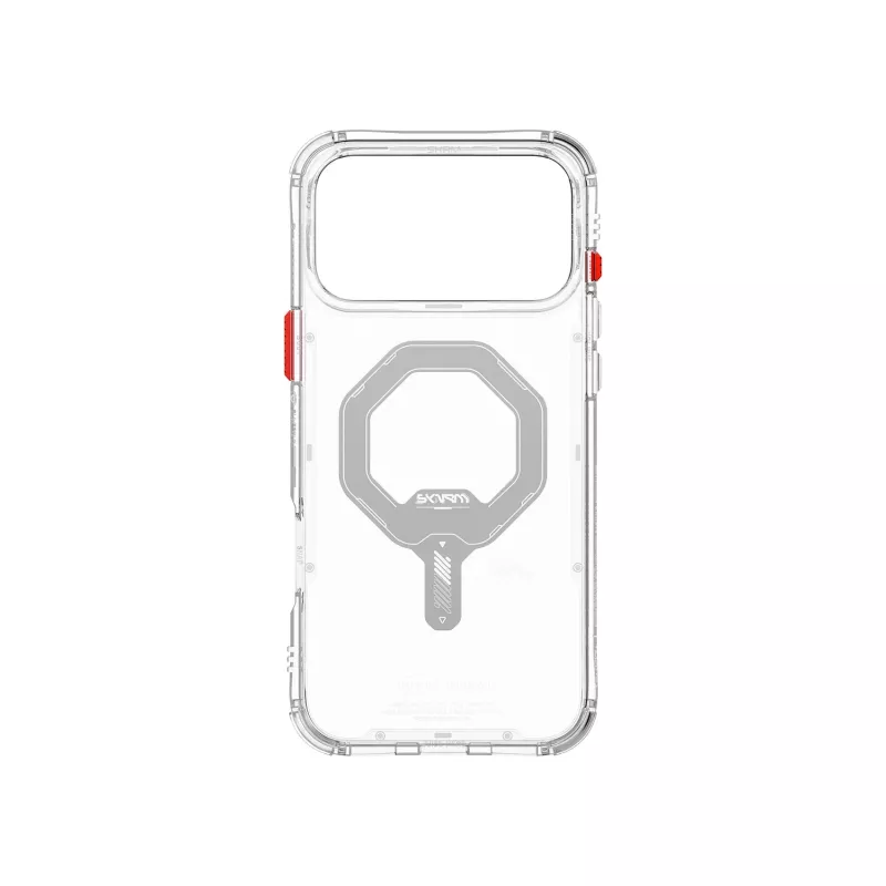 SKINARMA Saido Cover con ricarica magnetica per Apple iPhone 17 Pro, trasparente