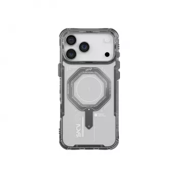 Skinarma Magma Cover per iPhone 17 Pro con ricarica magnetica Graphite