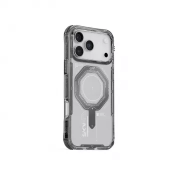 Skinarma Magma Cover per iPhone 17 Pro con ricarica magnetica Graphite