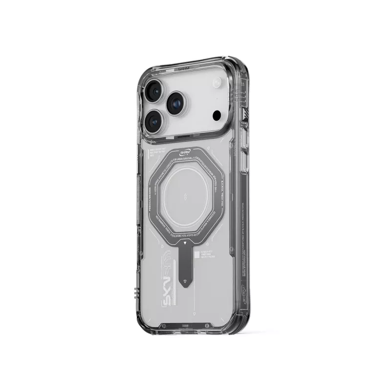 SKINARMA Magma Cover per iPhone 17 Pro Max con ricarica magnetica Graphite