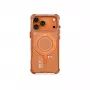Skinarma Magma Cover con ricarica magnetica per iPhone 17 Pro Max, arancione