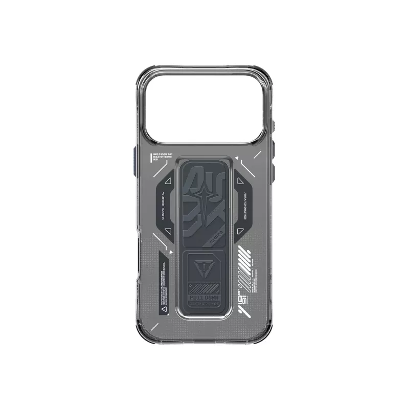 SKINARMA Helio Cover per iPhone 17 Pro con ricarica magnetica + grip stand Graphite
