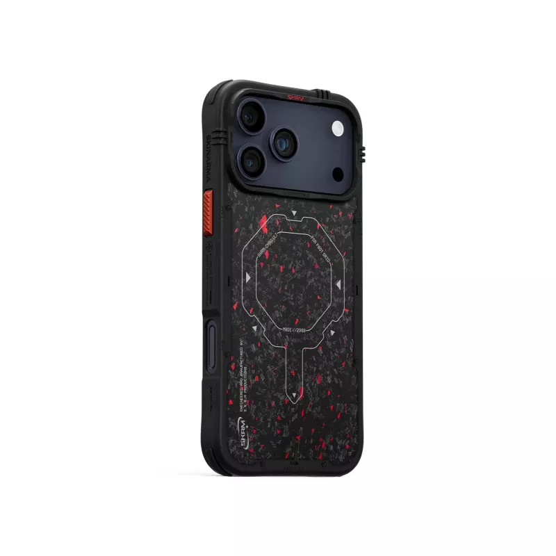 Skinarma Vektor custodia per iPhone 17 Pro Max ricarica magnetica nero