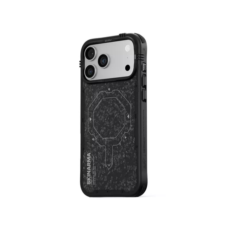 Skinarma Vektor Custodia MagSafe per iPhone 17 Pro, Nero onice