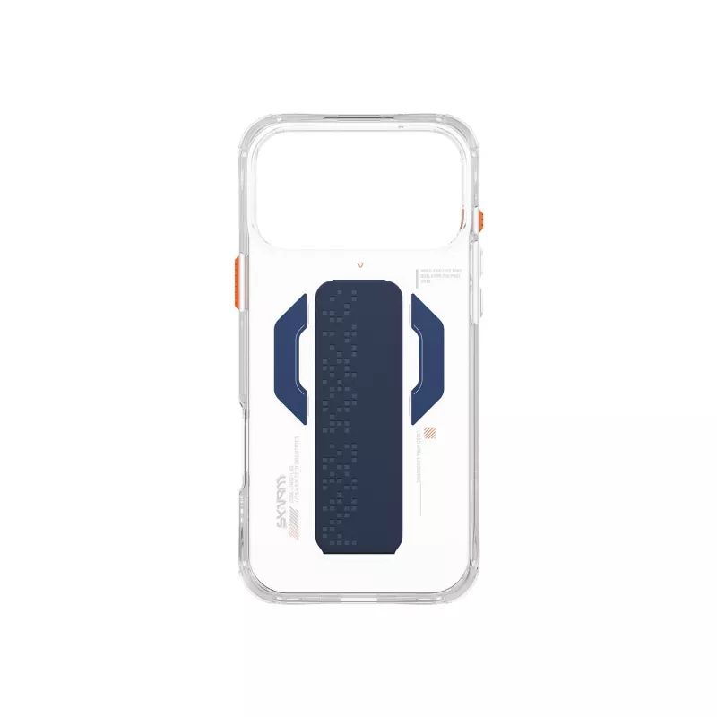 Skinarma Haxa custodia con ricarica magnetica + grip stand per Apple iPhone 17 Pro Max, blu