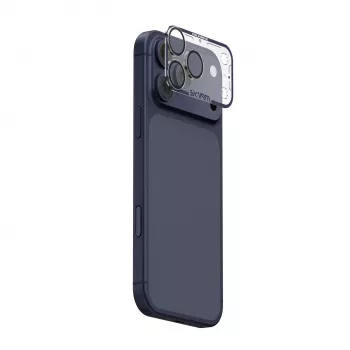 Skinarma Magma protezione lente fotocamera full matte per iPhone 17 Pro blu