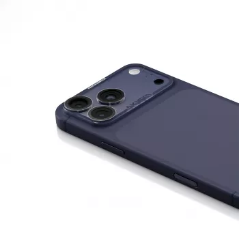 Skinarma Magma protezione lente fotocamera full matte per iPhone 17 Pro blu