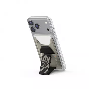 Skinarma Kado Aegis Portacarte magnetico con grip e stand Grey