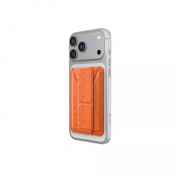 SKINARMA Kado Haxa Portacarte magnetico con grip e stand Orange