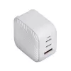 UNIQ Verge Pro Caricabatterie da parete GaN 66W USB-C Bianco nuvola
