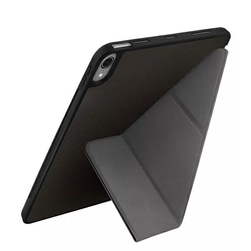 UNIQ Transforma Rigor Custodia folio per iPad Air 10,9 inch (4ª/5ª generazione) - antracite con rivestimento antimicrobico