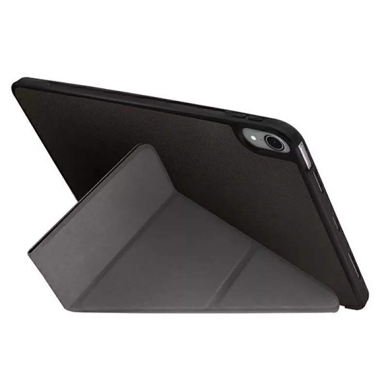 UNIQ Transforma Rigor Custodia folio per iPad Air 10,9 inch (4ª/5ª generazione) - antracite con rivestimento antimicrobico