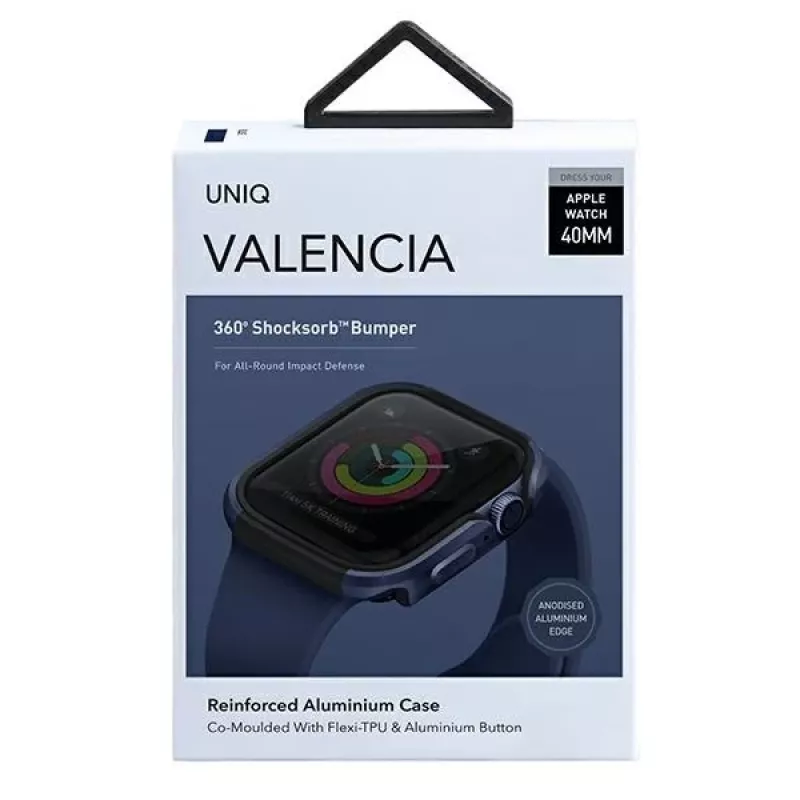 UNIQ Valencia Custodia protettiva per Apple Watch Series 4/5/6/SE/SE3 40mm - Atlantic Blue
