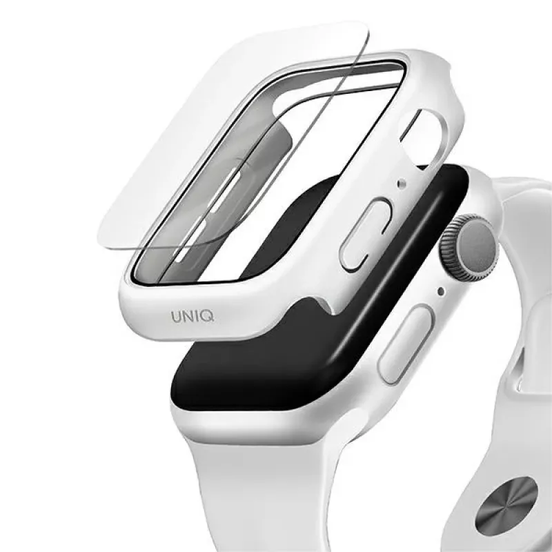 UNIQ Nautic Custodia protettiva per Apple Watch Series 4/5/6/SE/SE3 44mm bianca