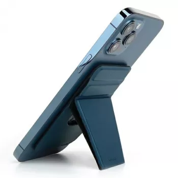 UNIQ Lyft Supporto magnetico a scatto per telefono e portacarte - Blu