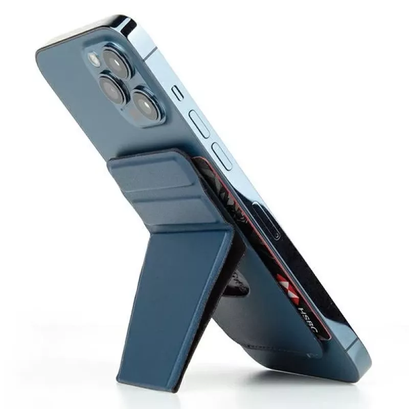 UNIQ Lyft Supporto magnetico a scatto per telefono e portacarte - Blu