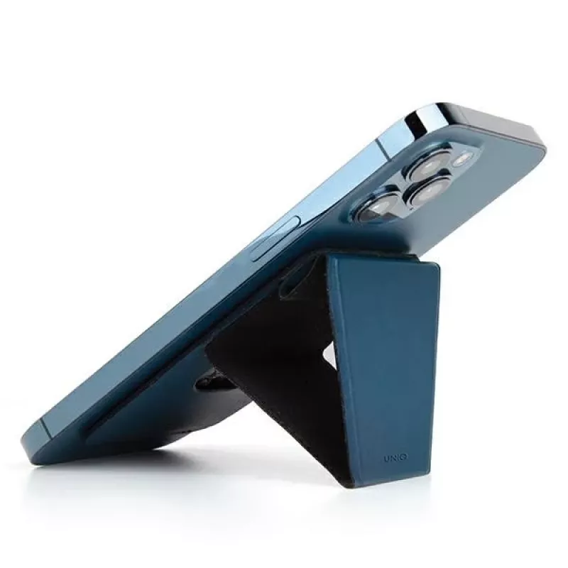 UNIQ Lyft Supporto magnetico a scatto per telefono e portacarte - Blu