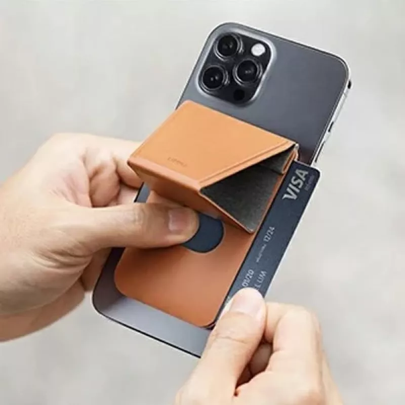 UNIQ Lyft Supporto magnetico per telefono con porta carte Pink