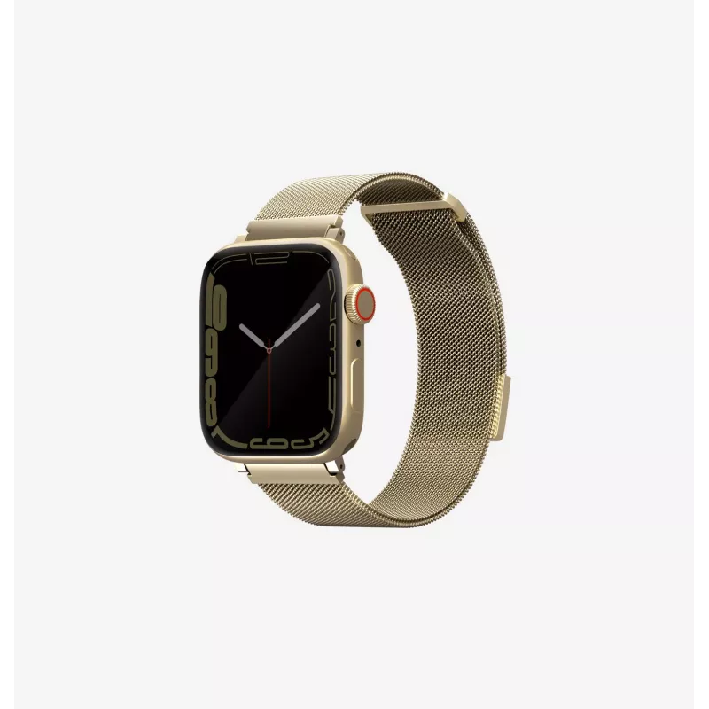 UNIQ Dante Cinturino per Apple Watch in acciaio inox Milanese Loop verde 42/44/45mm