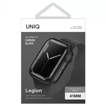 UNIQ Legion Custodia per Apple Watch Series 7/8/9 41mm nera