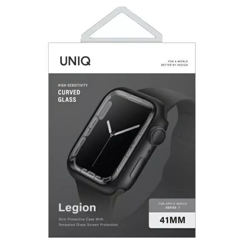 UNIQ Legion Custodia per Apple Watch Series 7/8/9 41mm nera