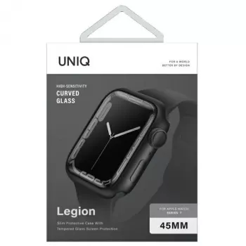 UNIQ Legion Custodia per Apple Watch Series 7/8/9 45mm nera