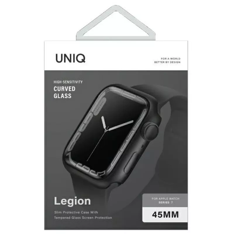 UNIQ Legion Custodia per Apple Watch Series 7/8/9 45mm nera