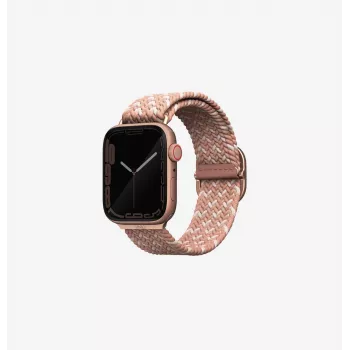 UNIQ Aspen Cinturino Braided Solo Loop per Apple Watch 38/40/41mm Series 1-9/SE/SE2/SE3 - Citrus Pink
