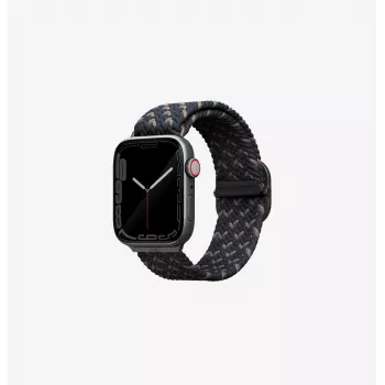 UNIQ Aspen Cinturino intrecciato per Apple Watch 46/45/44 mm Series 1/2/3/4/5/6/7/8/9/SE/SE2/SE3 - Grigio ciottolo